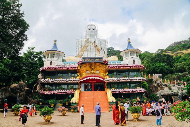Sigiriya Rock and Dambulla Cave All Inclusive Private Day Trip - Dambulla Cave Temple: art, caves, and Buddha figures carved into rock
